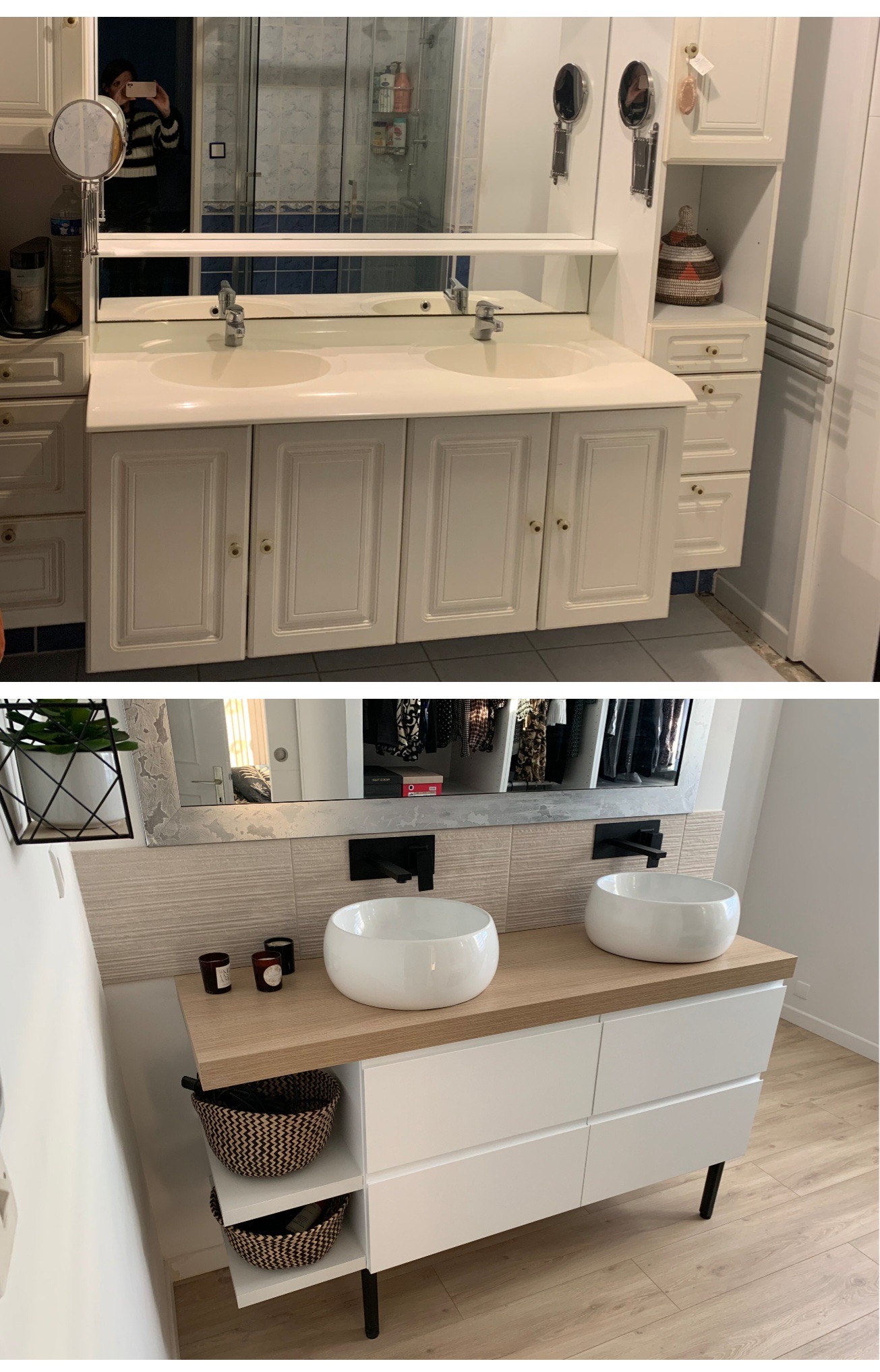 Remplacement meuble vasque